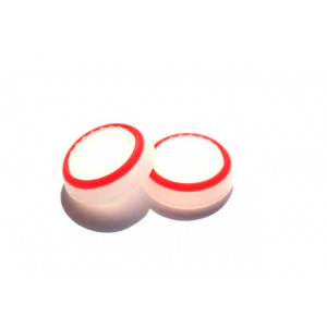 PS4 cиликоновые накладки на стики dualshock 4 (White-Red) (2шт) PS4 cиликоновые накладки на стики dualshock 4 (White-Red) (2шт)