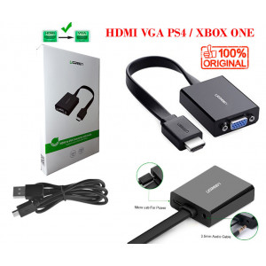 Кабель-переходник HDMI TO VGA + аудио выход + доп питание (Ugreen) Оригинал Кабель-переходник HDMI TO VGA + аудио выход + доп питание (Ugreen) Оригинал