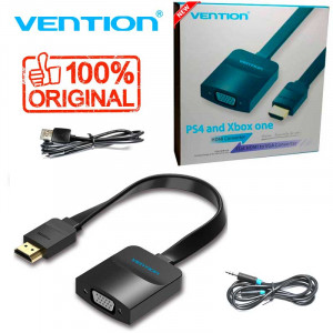 Кабель переходник HDMI TO VGA PS4 / Xbox one + аудио выход (Vention) Оригинал Кабель переходник HDMI TO VGA PS4 / Xbox one + аудио выход (Vention) Оригинал