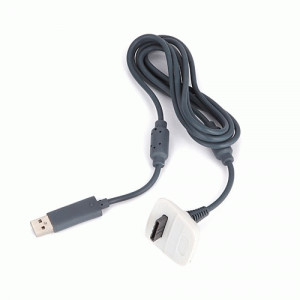 Кабель USB для зарядки беспроводного джойстика Xbox 360 Play & Charge (Белый) Кабель USB для зарядки беспроводного джойстика Xbox 360 Play & Charge (Белый)