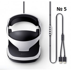 Кабель № 5 PlayStation VR Headset с регулятором громкости и питания (Оригинал) Кабель № 5 PlayStation VR Headset с регулятором громкости и питания (Оригинал)