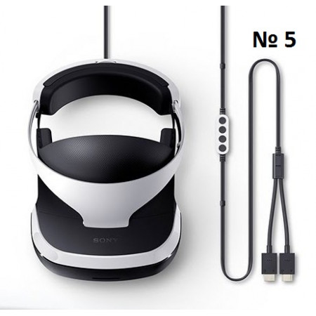 Кабель № 5 PlayStation VR Headset с регулятором громкости и питания (Оригинал)