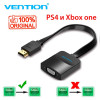 Кабель переходник HDMI TO VGA PS4 / Xbox one + аудио выход (Vention) Оригинал
