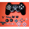 Корпус проводного джойстика PS2 + кнопки (Black) (Premium)