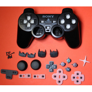 Корпус проводного джойстика PS2 + кнопки (Black) (Premium) Корпус проводного джойстика PS2 + кнопки (Black) (Premium)