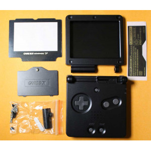 Корпус Game Boy Advance SP (Premium) (Черный) Корпус Game Boy Advance SP (Premium) (Черный)