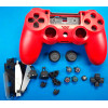 Корпус джойстика PS4 Dualshock 4 JDM-040 в сборе (Красный) (Оригинал)