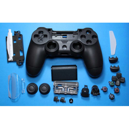 Корпус джойстика PS4 Dualshock 4 JDM-040 в сборе (Чёрный) (Премиум)