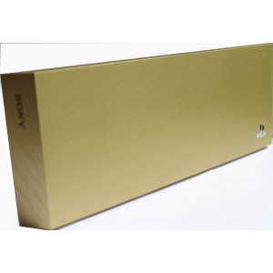 Лицевая панель крышка отсека HDD Playstation 4 (PS4) Gold (матовая) (Foxconn)