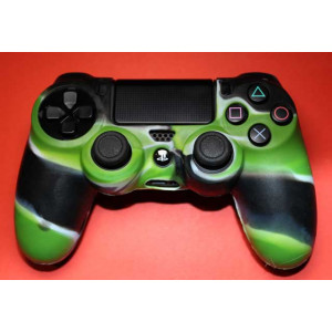 PS4 силиконовый чехол для джойстика (Камуфляж)(Green-black) PS4 силиконовый чехол для джойстика (Камуфляж)(Green-black)