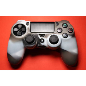 PS4 силиконовый чехол для джойстика (Камуфляж)(Grey-brown) PS4 силиконовый чехол для джойстика (Камуфляж)(Grey-brown)