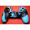 PS4 силиконовый чехол для джойстика (Камуфляж)(Blue-black)