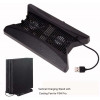 Вертикальная подставка PS4 Pro c кулером и USB Хабом (KJH)