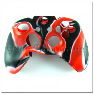 Xbox ONE силиконовый чехол для джойстика (камуфляж)(Red-black) Xbox ONE силиконовый чехол для джойстика (камуфляж)(Red-black)