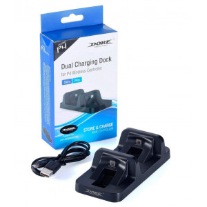 Зарядная станция для джойстиков PS4 (DualShock 4) (Dobe) Зарядная станция для джойстиков PS4 (DualShock 4) (Dobe)