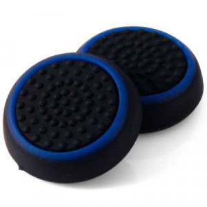 PS4 cиликоновые накладки на стики dualshock 4 (Black-Blue)(2шт) PS4 cиликоновые накладки на стики dualshock 4 (Black-Blue)(2шт)