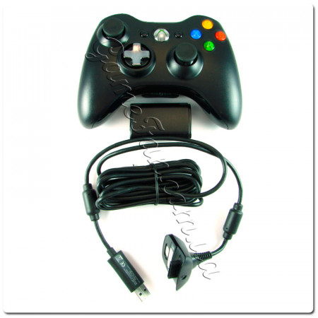Xbox 360 беспроводной джойстик+Кабель зарядный+Аккумулятор