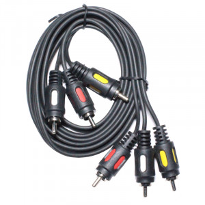 Кабель тюльпаны 3RCA to 3RCA 1.8m (Atcom) Кабель тюльпаны 3RCA to 3RCA 1.8m (Atcom)