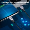Кабель USB Type C Ugreen для быстрой зарядки MacBook / iPad Pro 1 м. (100 W)