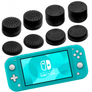 Силиконовые накладки на стики для Nintendo Switch Lite черный 8 шт Силиконовые накладки на стики для Nintendo Switch Lite черный 8 шт