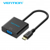 Адаптер переходник HDMI to VGA + аудио выход + доп питание Vention (Оригинал)