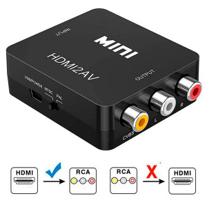 Переходник HDMI в AV (тюльпаны 3 RCA, композитный выход) (Kebidu) Переходник HDMI в AV (тюльпаны 3 RCA, композитный выход) (Kebidu)