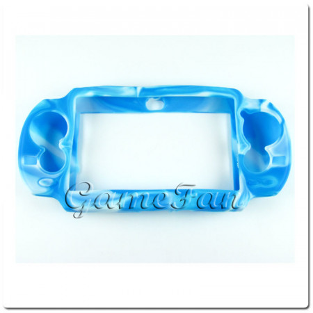 PS Vita силиконовый чехол (Камуфляж)(Blue-white) (PCH-1000)