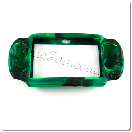 PS Vita силиконовый чехол (Камуфляж)(Green-black) (PCH-1000)