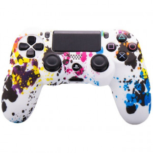 PS4 силиконовый чехол для джойстика Dualshock 4 (Премиум) (Тип-1) PS4 силиконовый чехол для джойстика Dualshock 4 (Премиум) (Тип-1)