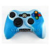 Xbox 360 силиконовый чехол для джойстика (камуфляж)(Blue-white)