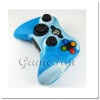 Xbox 360 силиконовый чехол для джойстика (камуфляж)(Blue-white)