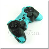 PS3 силиконовый чехол для джойстика (Камуфляж)(Blue-black)