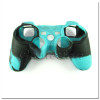 PS3 силиконовый чехол для джойстика (Камуфляж)(Blue-black)