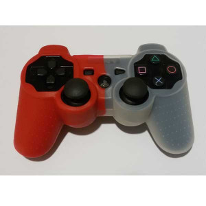 PS3 силиконовый чехол для джойстика (red/white) PS3 силиконовый чехол для джойстика (red/white)