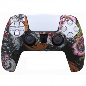 Силиконовый чехол для джойстика PS5 Dualsense граффити Black Dragon Силиконовый чехол для джойстика PS5 Dualsense граффити Black Dragon