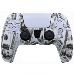 Силиконовый чехол для джойстика PS5 Dualsense (money) Силиконовый чехол для джойстика PS5 Dualsense (money)