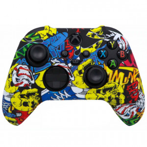 Силиконовый чехол для джойстика Xbox Series S / X граффити HS-XSX305D Силиконовый чехол для джойстика Xbox Series S / X граффити HS-XSX305D