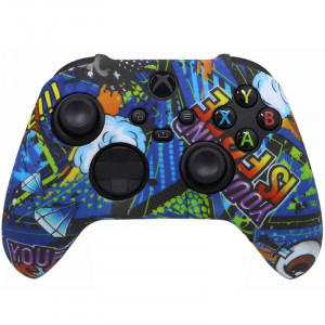 Силиконовый чехол для джойстика Xbox Series S / X граффити music Силиконовый чехол для джойстика Xbox Series S / X граффити music