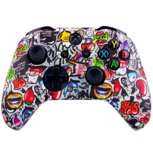 Силиконовый чехол для джойстика Xbox Series S / X граффити Welter Силиконовый чехол для джойстика Xbox Series S / X граффити Welter
