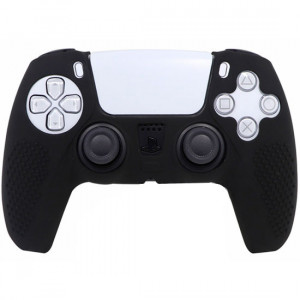 Силиконовый чехол для джойстика PS5 Dualsense черный Силиконовый чехол для джойстика PS5 Dualsense черный