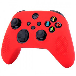 Силиконовый чехол для джойстика геймпада Microsoft Xbox Series X / S красный Силиконовый чехол для джойстика геймпада Microsoft Xbox Series X / S красный